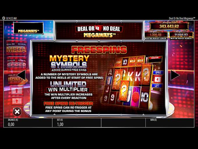 Deal or No Deal Casino Game