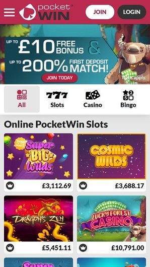 Pocketwin Casino No Deposit Bonus